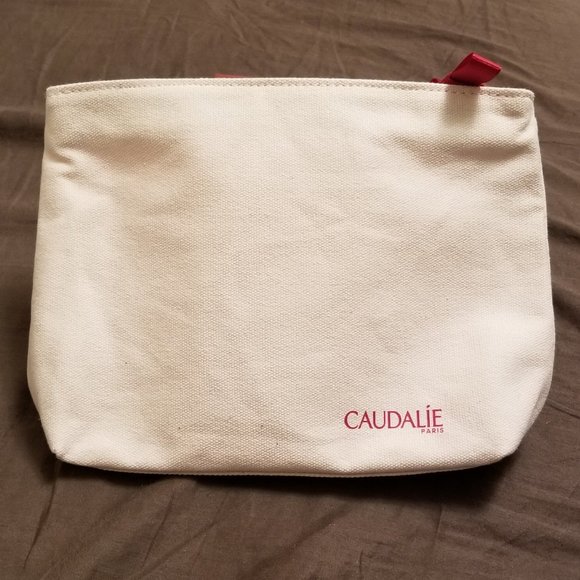 🆕️ Caudalie Pink Canvas Travel Makeup Toilette Bag - Picture 1 of 4